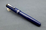 Click Aristocrat Acrylic Fountain Pen - Fine Nib - Chrome Trim - Blue