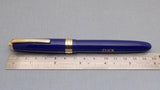 Click Falcon Gold Eyedropper Fountain Pen - Solid Blue