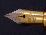 Click Tulip Pure Piston Filler Fountain Pen - Brown
