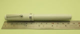 Click Aristocrat Acrylic Fountain Pen - Fine Nib - Gold Trim - White