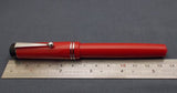 Click Aristocrat Acrylic Fountain Pen - Fine Nib - Chrome Trim - Red