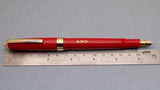 Click Falcon Gold Eyedropper Fountain Pen - Solid Red