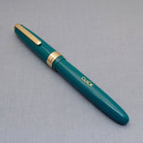 Click Falcon Gold Eyedropper Fountain Pen - Solid Teal