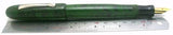KIM ACR Handmade Indian Ebonite Big Fountain Pen - Cigar - Green & Black Rippled