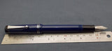 Click Aristocrat Acrylic Fountain Pen - Fine Nib - Chrome Trim - Blue