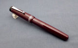 Click Aristocrat Acrylic Fountain Pen - Fine Nib - Chrome Trim - Brown