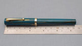 Click Bamboo Marble Eyedropper Fountain Pen - Teal Marbled