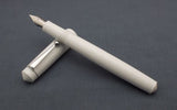 Click Aristocrat Acrylic Fountain Pen - Fine Nib - Chrome Trim - White