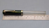 Click Bamboo Marble Half Transparent Eyedropper Fountain Pen - Green Marbled