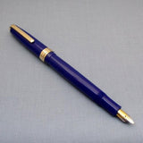 Click Falcon Gold Eyedropper Fountain Pen - Solid Blue