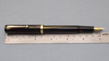 Click Bamboo Marble Eyedropper Fountain Pen - Black Marbled