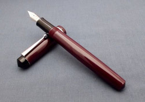 Click Aristocrat Brown Fountain Pen 3-in-1 Filling with Fine Nib - Chrome Trim