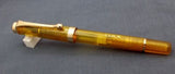 Click Tulip Trans Piston Filler Fountain Pen - Translucent Yellow