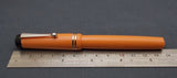Click Aristocrat Acrylic Fountain Pen - Fine Nib - Chrome Trim - Yellow Orange