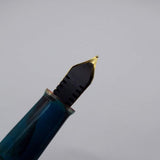 Click Falcon Gold Eyedropper Fountain Pen - Solid Teal