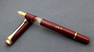 Click Tulip Pure Piston Filler Fountain Pen - Maroon