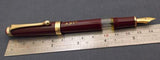 Click Tulip Pure Piston Filler Fountain Pen - Brown