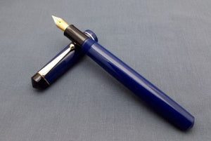 Click Aristocrat Blue Fountain Pen 3-in-1 Filling with Fine Nib - Gold Trim